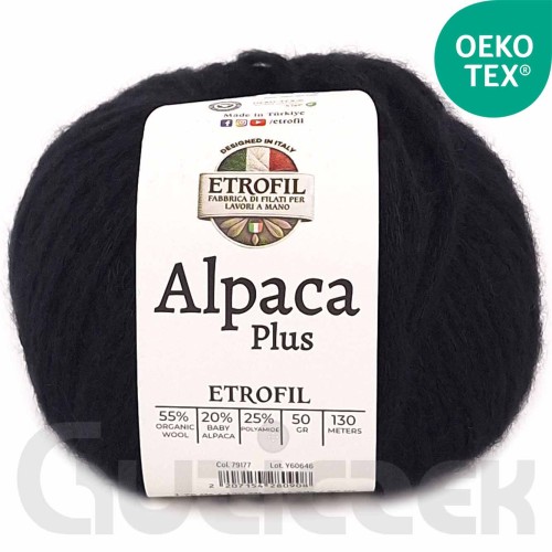 Włóczka Etrofil Alpaca Plus 79177 czarny
