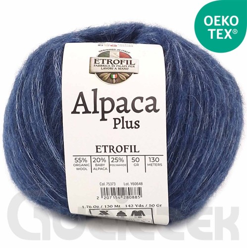 Włóczka Etrofil Alpaca Plus 75373 dżinsowy
