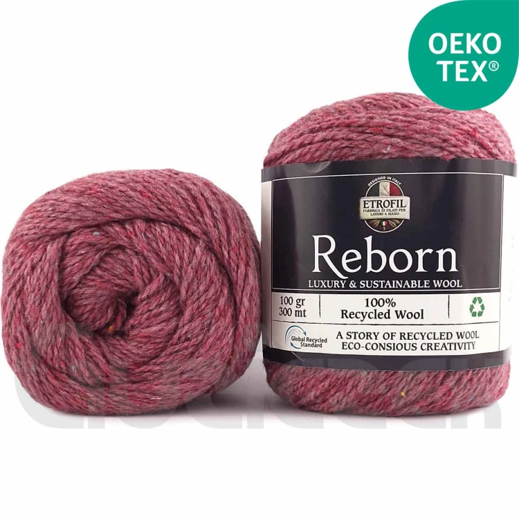 Włóczka Etrofil Reborn 73414 ciemny brudny róż