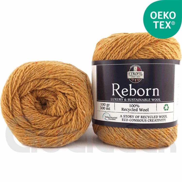 Włóczka Etrofil Reborn 72251 musztardowy