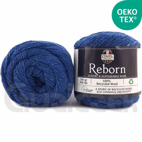 Włóczka Etrofil Reborn 75392 niebieski