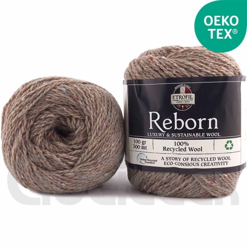 Włóczka Etrofil Reborn 77199 ciemny beżowy