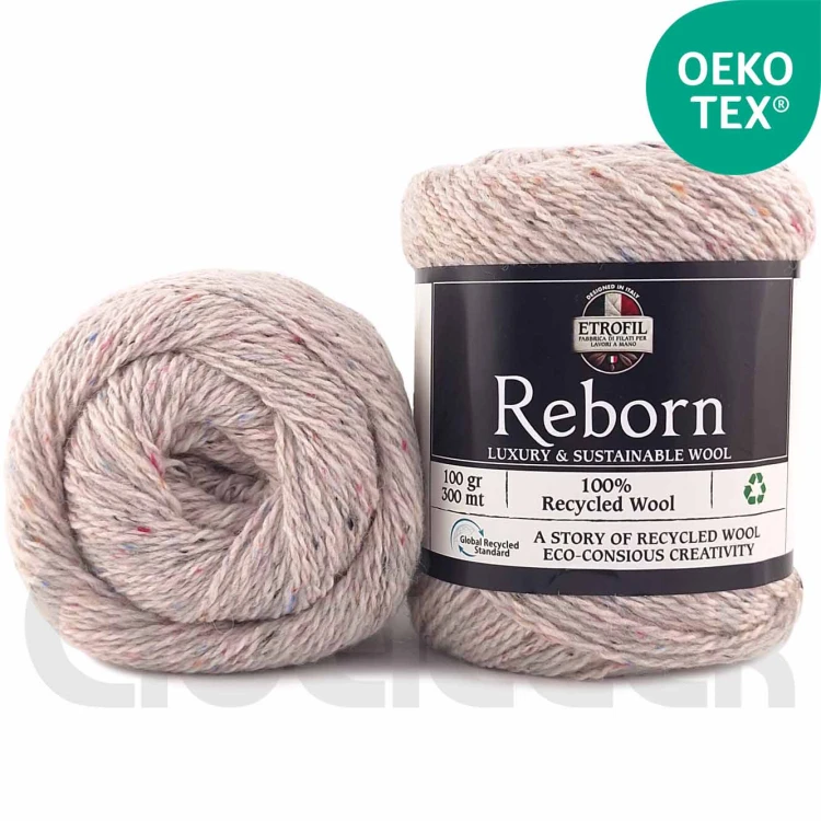Włóczka Etrofil Reborn 73400 szarobeżowy