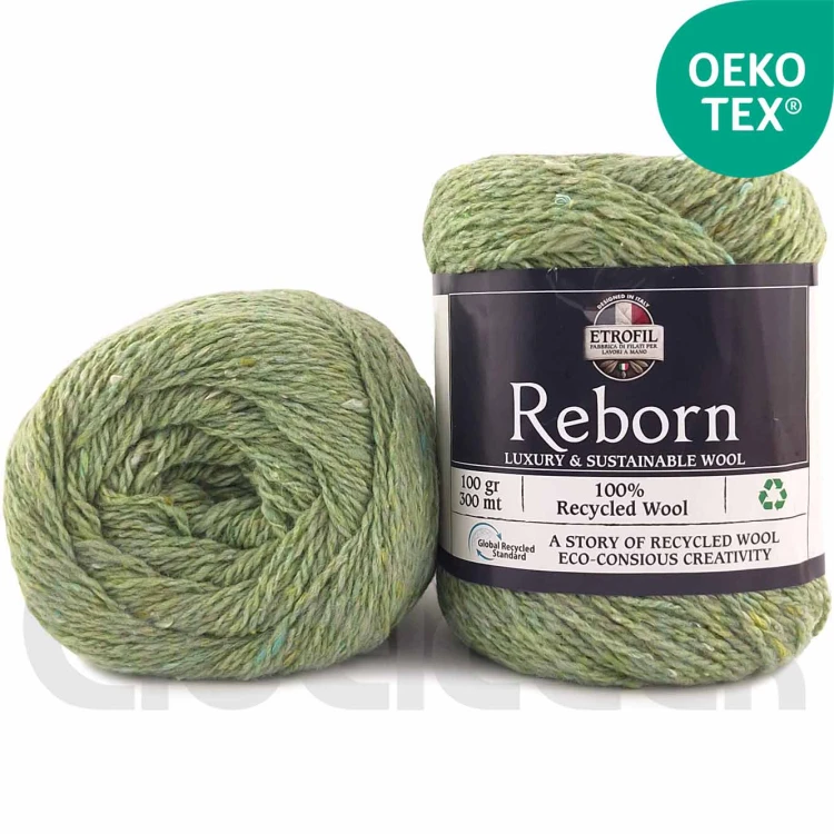 Włóczka Etrofil Reborn 74335 jasny zielony