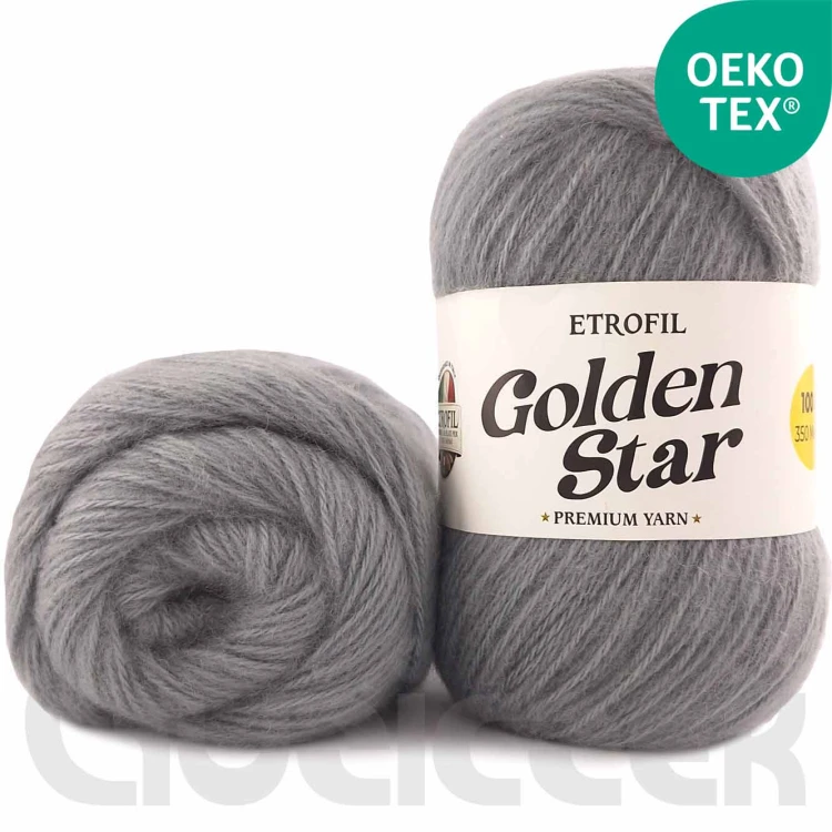Włóczka Etrofil Golden Star 70974 szary