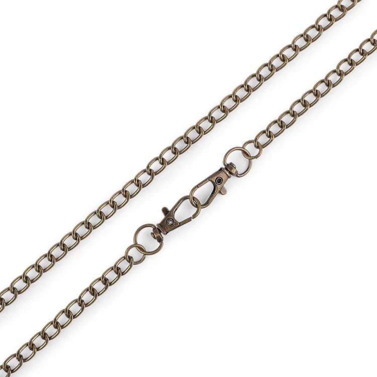 Łańcuszek 120cm x 6mm stare złoto