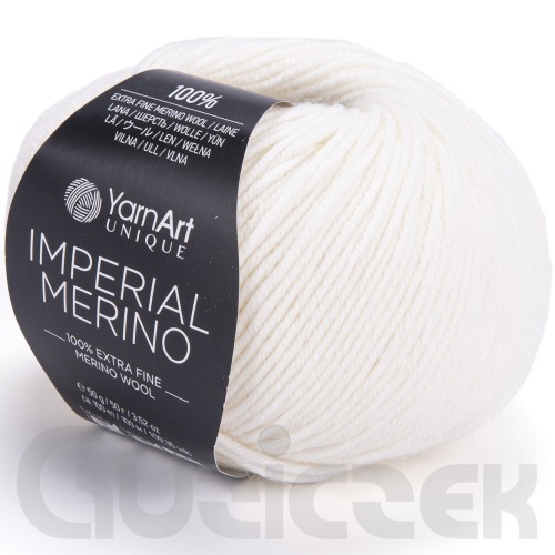 Włóczka YarnArt Imperial Merino 3302 śmietankowy / biały