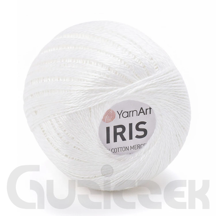 Kordonek YarnArt Iris 910 biały