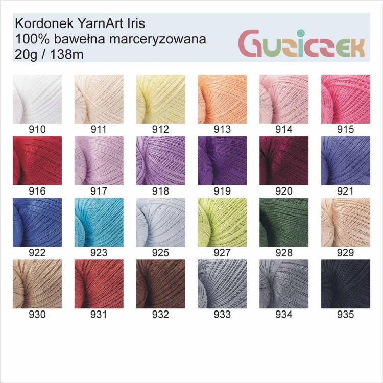 Wzornik YarnArt Iris