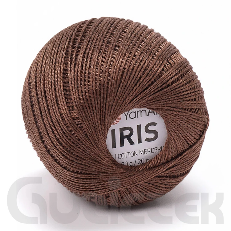 Kordonek YarnArt Iris 932 brązowy