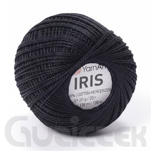 Kordonek YarnArt Iris 935 czarny