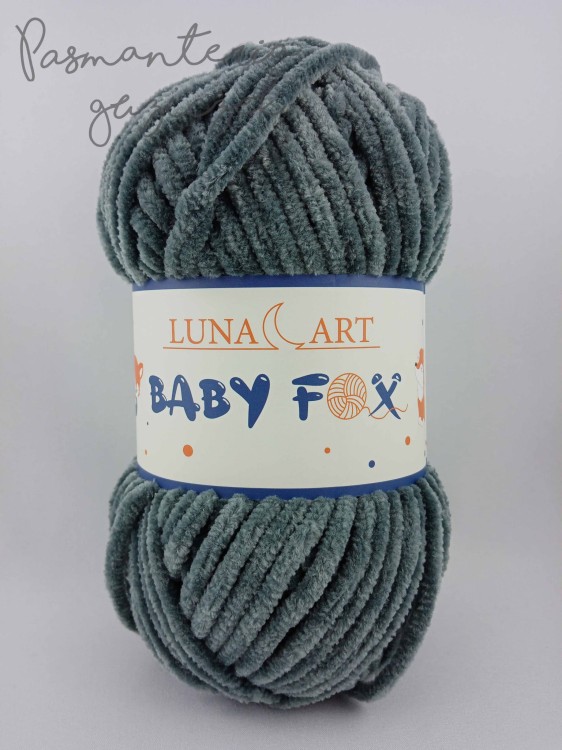 Włóczka Luna Art Baby Fox 100-09 ciemny szary