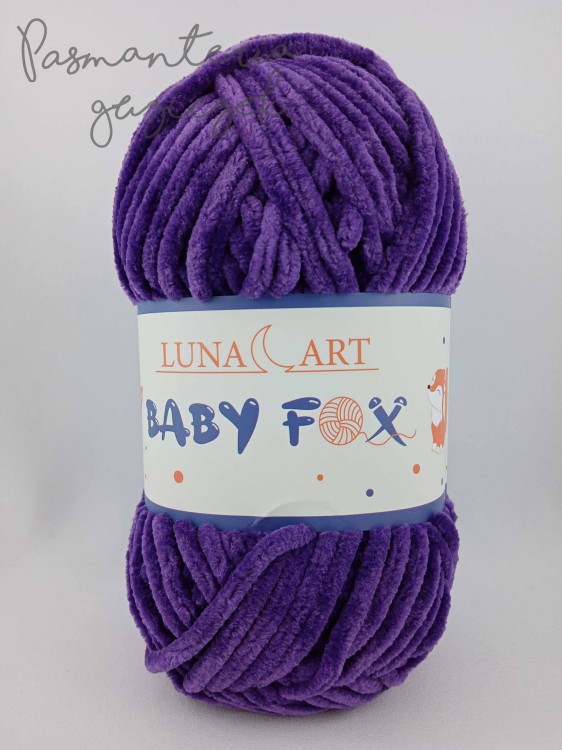 Włóczka Luna Art Baby Fox 100-16 fioletowy