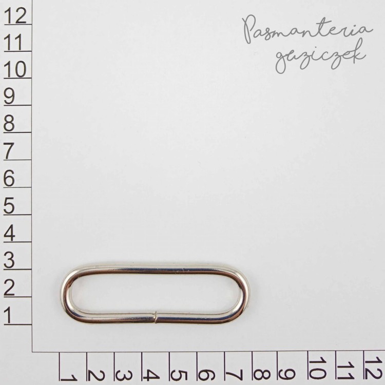 Ramka owalna 60x13mm srebrna