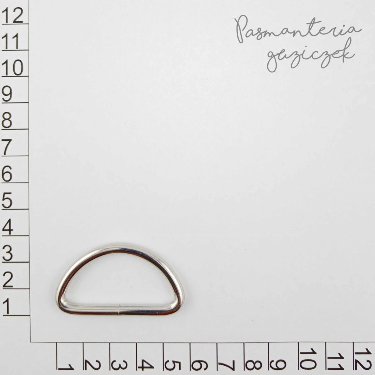 Półkole 40mm srebrne