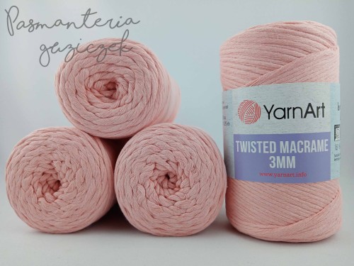 YarnArt twisted macrame 3mm 767 łosoś