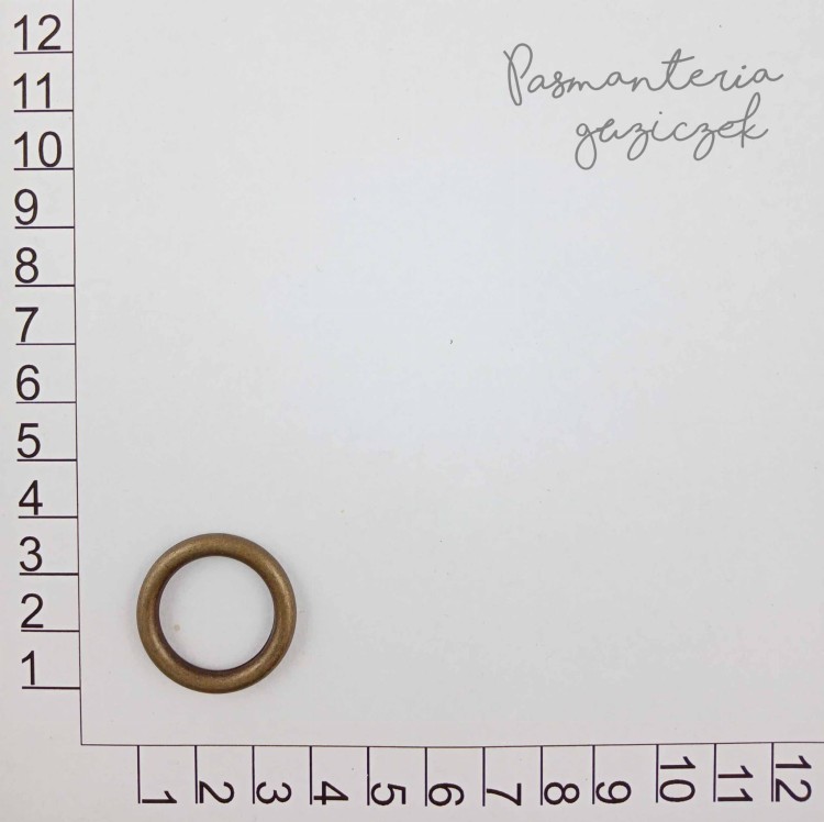 Kółko 20x4 mm stare złoto