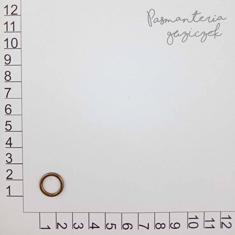 Kółko 10x2 mm stare złoto