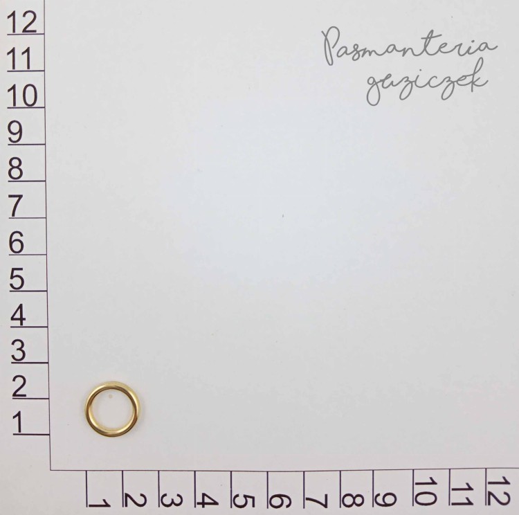 Kółko 10x2 mm złote