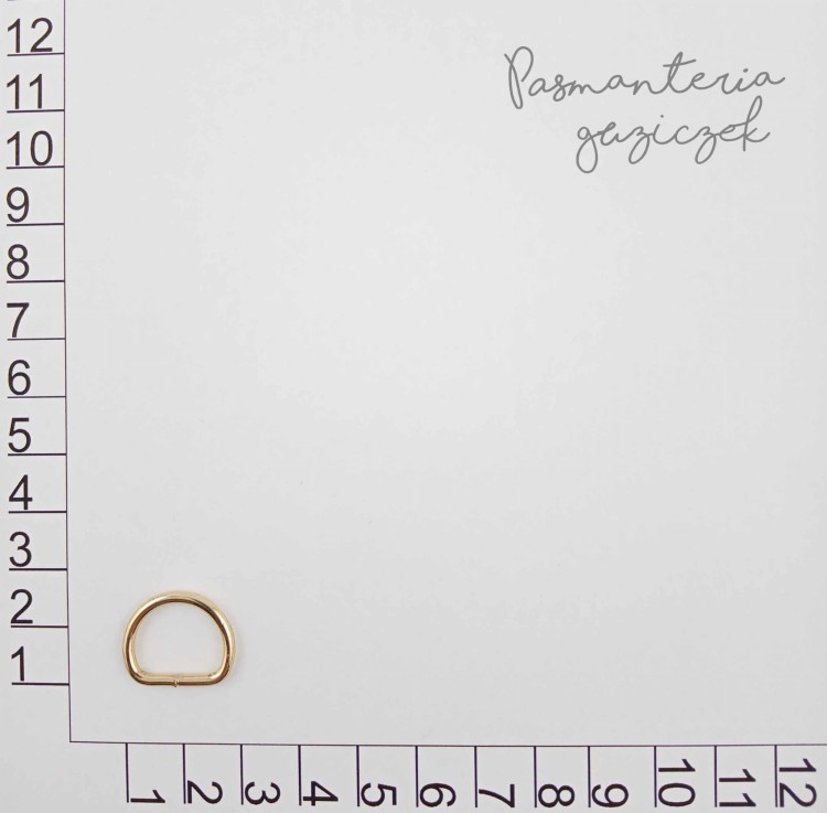 Półkole 12x12x2 mm złote