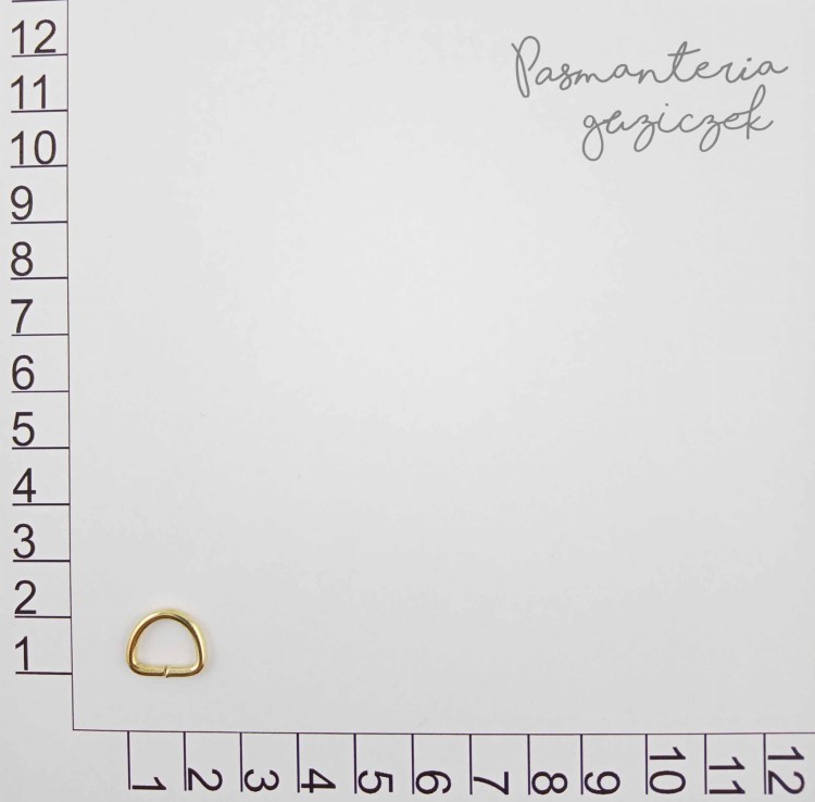 Półkole 10x8x1,8 mm złote