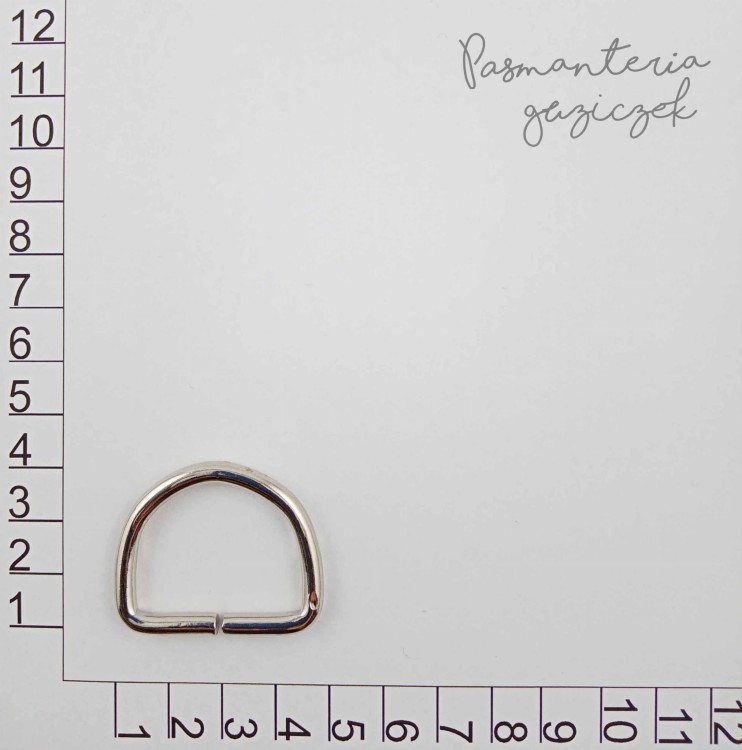 Półkole 30x24x4 mm srebrne