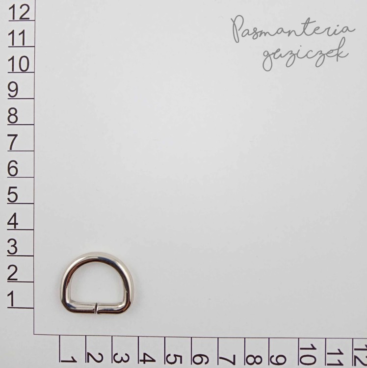 Półkole 20x15x4 mm srebrne