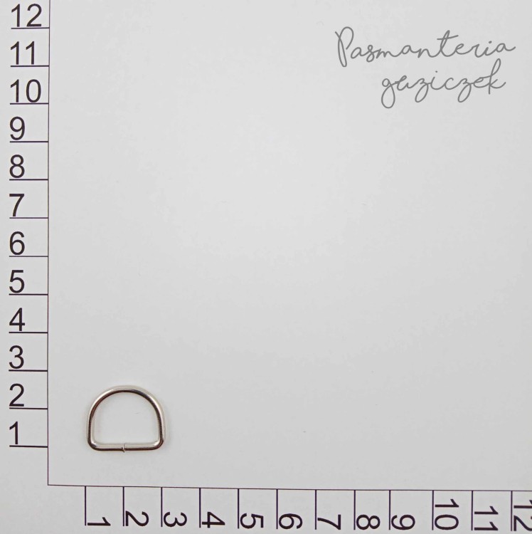 Półkole 16x13x2 mm srebrne