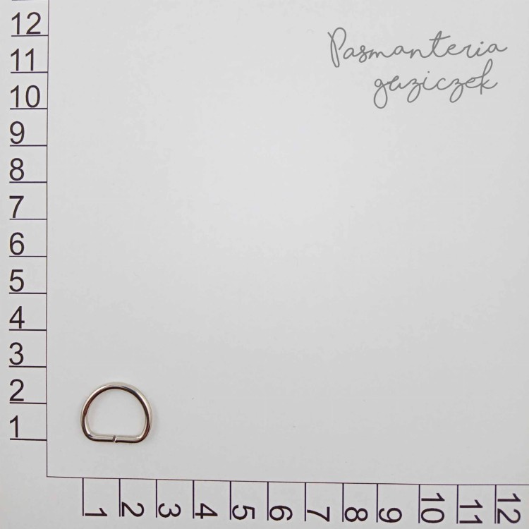 Półkole 12x12x2 mm srebrne