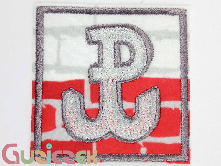 Naprasowanka Polska Walcząca 65x65 mm