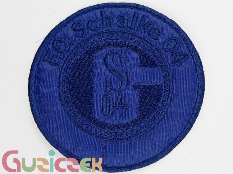 Naprasowanka FC Schalke 80x80 mm granatowy