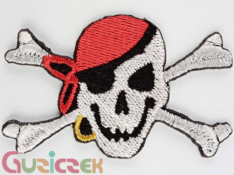 Naprasowanka Czaszka 70x45 mm