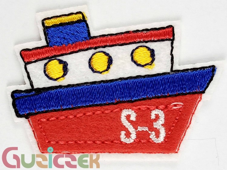 Naprasowanka Statek 45x35 mm