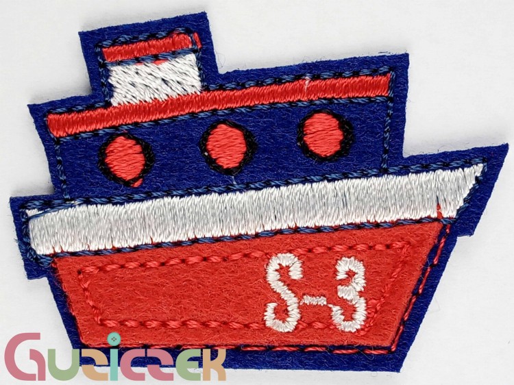 Naprasowanka Statek 45x35 mm