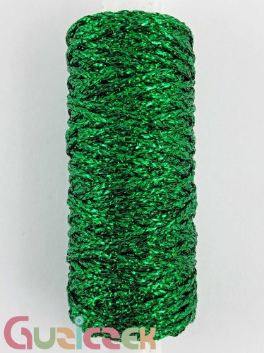 Plecionka metalizowana zielona