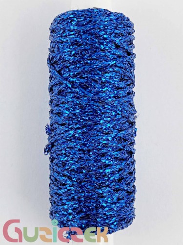 Plecionka metalizowana niebieska