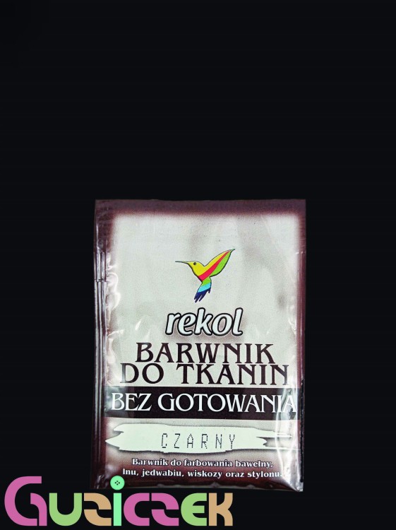 Barwnik do tkanin Rekol bez gotowania czarny