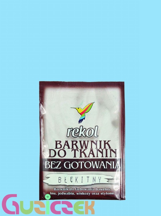 Barwnik do tkanin Rekol bez gotowania błękitny