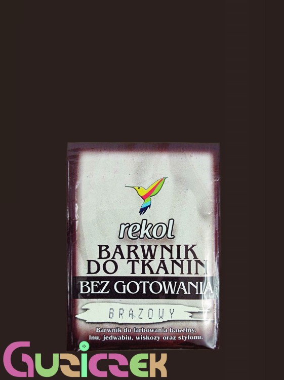 Barwnik do tkanin Rekol bez gotowania brązowy