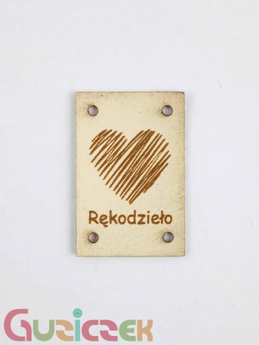 Rękodzieło z sercem, jasny beż