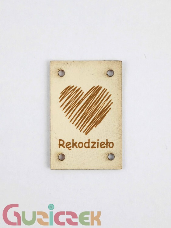 Rękodzieło z sercem, jasny beż