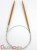 Druty drewniane 6,0mm, na żyłce stalowej 80cm