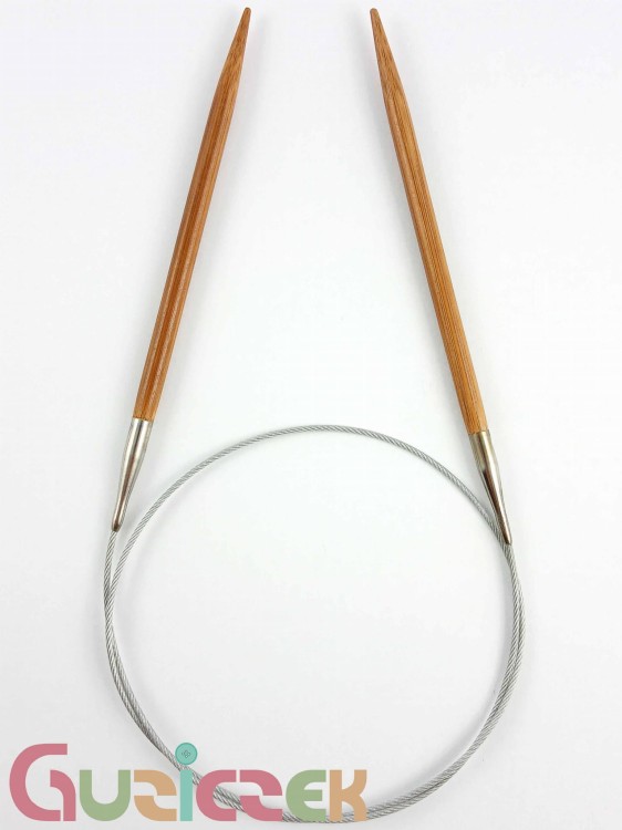 Druty drewniane 6,0mm, na żyłce stalowej 80cm