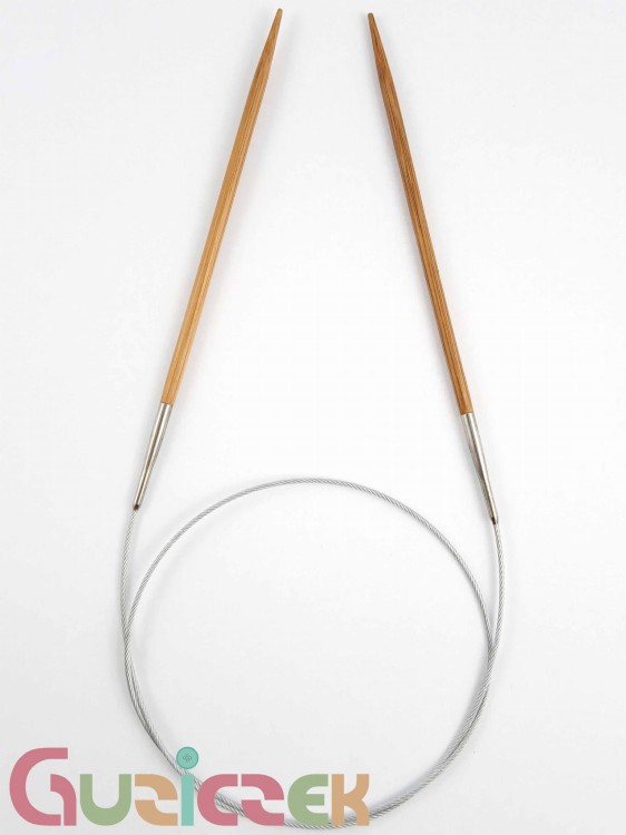 Druty drewniane 4,0mm, na żyłce stalowej 80cm