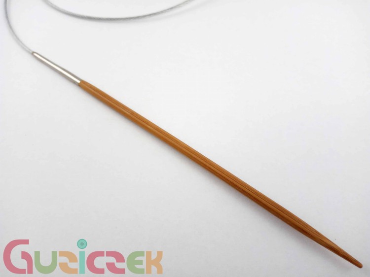 Druty drewniane 3,5mm, na żyłce stalowej 80cm
