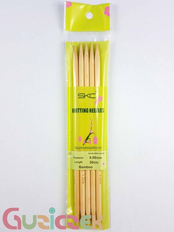 Druty do skarpet SKC 6,0mm, bambusowe
