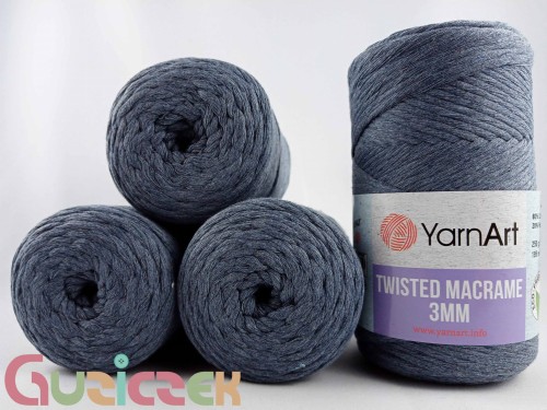 YarnArt twisted macrame 3mm 761 jeans