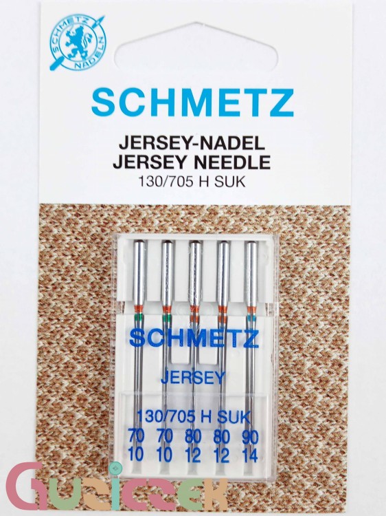 Igły półpłaskie Schmetz do jerseyu mix 70-90