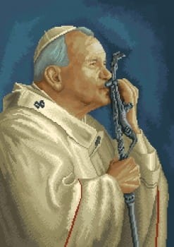 Kanwa z nadrukiem 40x57cm Jan Paweł II