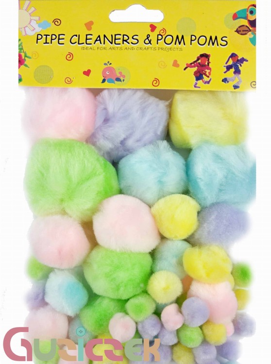 Pompony pastelowe mix